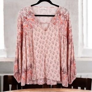 Floral Bohemian Blouse - Pink